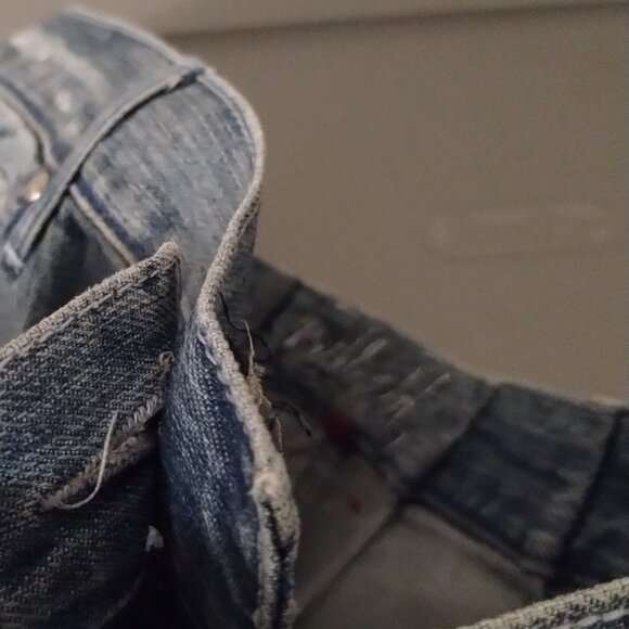 Vintage RUTHLESS ART JEANS Skull Embroidered Streetwear Y2k SIZE 38-READ DESCRIP - Picture 10 of 14